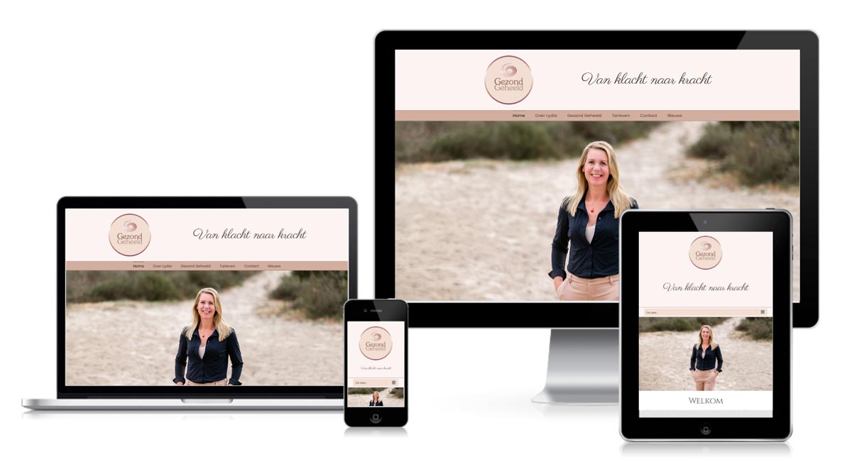 Professionele WordPress website voor lifecoach met diensten overzicht en persoonlijk verhaal - volledig responsive