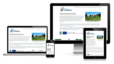 WordPress website voorbeeld voor boerderij met landelijke authentieke uitstraling