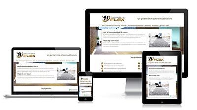 WordPress website voorbeeld voor schoonmaakbedrijf met professionele zakelijke uitstraling