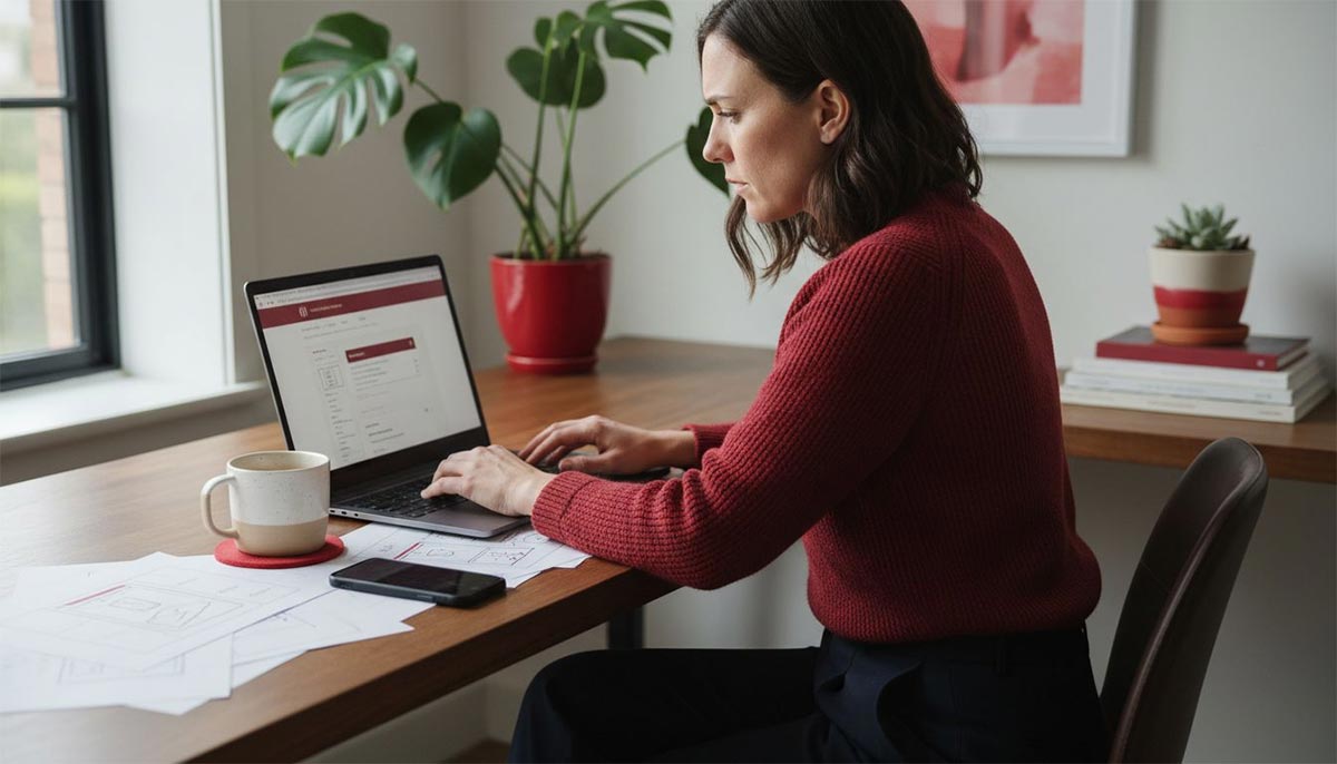 Onderneemster laat website maken