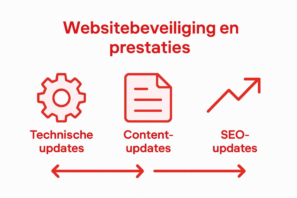 Overzicht van de verschillende soorten updates voor infographics op je website